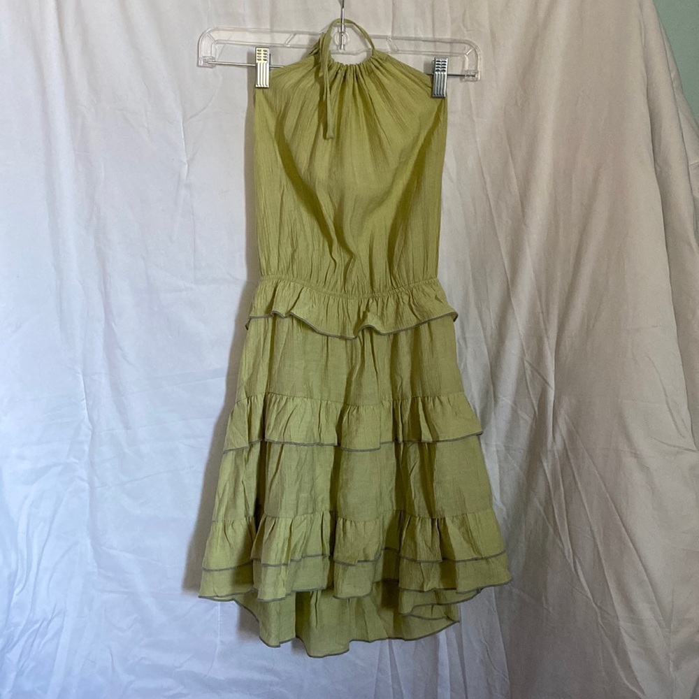 SHEIN Green Halter Dress